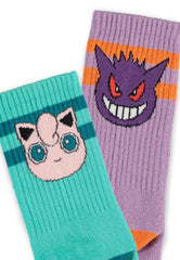 Pokemon Socks 2-Pack Heads Grey 39-42 8718526156805