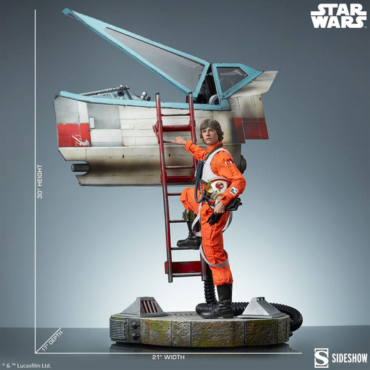Star Wars Premium Format Statue Luke Skywalker & X-Wing: Red Five, Standing By 76 cm 0747720277441