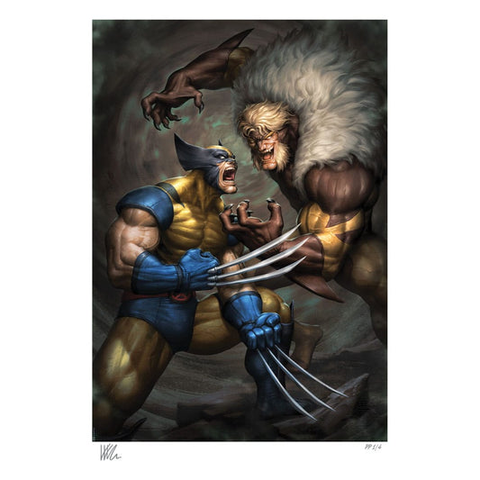 Marvel Art Print Wolverine vs Sabretooth 41 x 61 cm - unframed 0747720271401