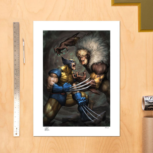 Marvel Art Print Wolverine vs Sabretooth 41 x 61 cm - unframed 0747720271401