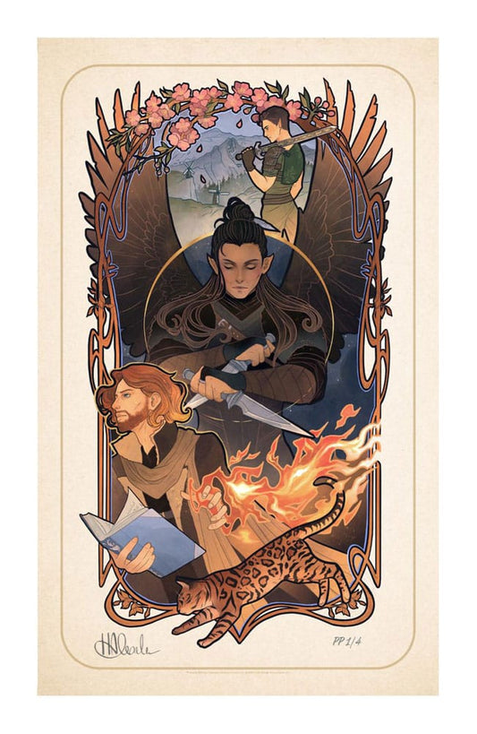 Critical Role Art Print Liam O'Brien: 10th Anniversary Art Nouveau Illustrations 46 x 28 cm - unframed 0747720272828
