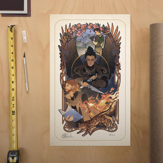 Critical Role Art Print Liam O'Brien: 10th Anniversary Art Nouveau Illustrations 46 x 28 cm - unframed 0747720272828