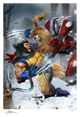 Marvel Fine Art Print Wolverine vs Omega Red 46 x 61 cm - unframed 0747720289819