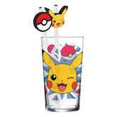 Pokémon Glass Tumbler with Straws Pikachu 485 ml 8412497922154