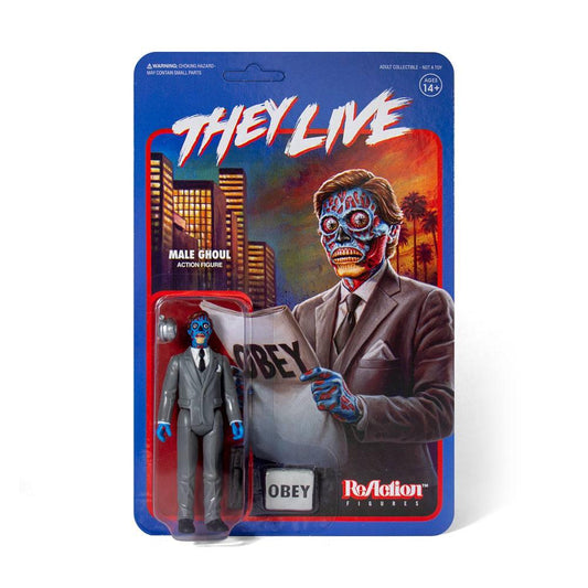 They Live Reaction Action Figure Male Ghoul 10 Cm - Amuzzi