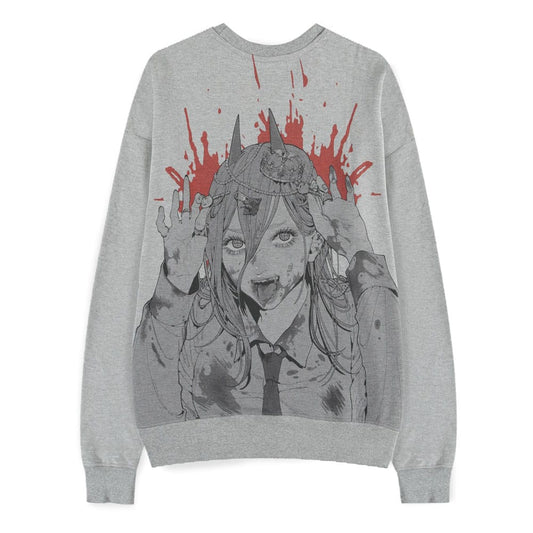 Chainsaw Man Sweater Power Grey Melange Size S 8718526418651