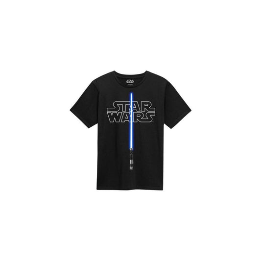 Star Wars T-Shirt Glow In The Dark Lightsaber Size S 5056599759213