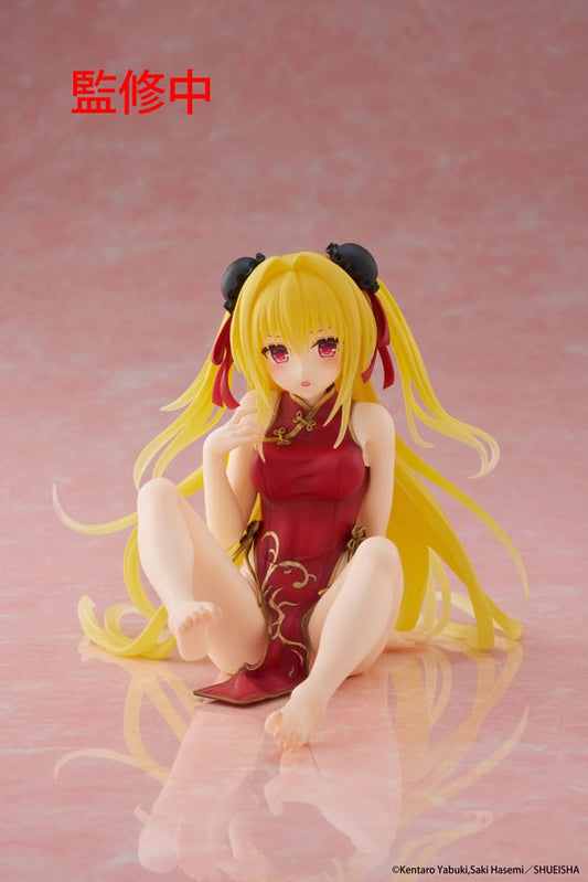 To Love Ru Darkness PVC Statue Desktop Cute Figure Golden Darkness (Chinese Dress Ver.) 13 cm 0840342403622