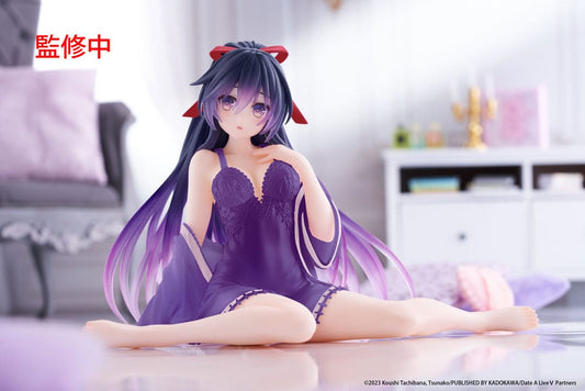 Date A Live V PVC Statue Desktop Cute Figure Tohka Yatogami Nightwear Ver. Renewal 13 cm 0840342403950