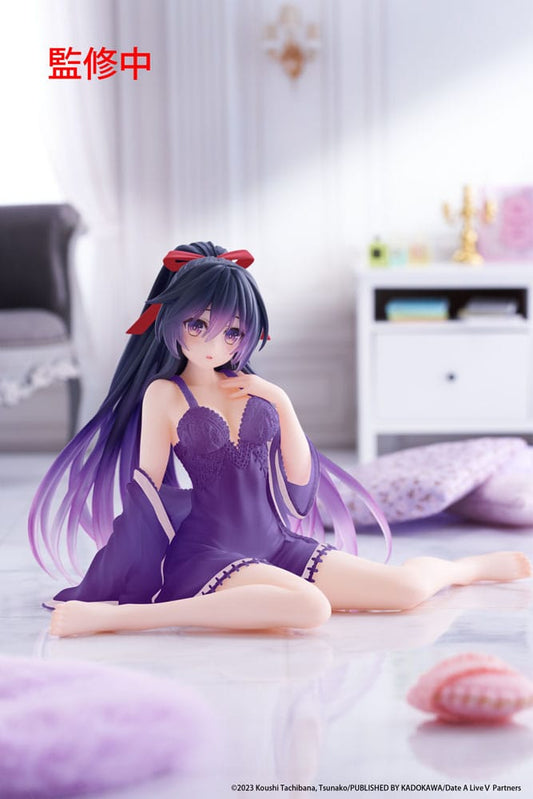 Date A Live V PVC Statue Desktop Cute Figure Tohka Yatogami Nightwear Ver. Renewal 13 cm 0840342403950