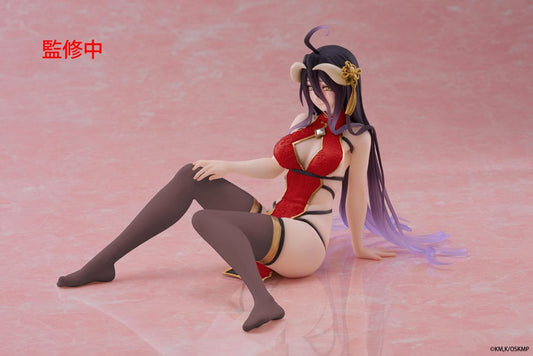 Overlord PVC Statue Desktop Cute Figure Albedo Chinese Dress Ver. Renewal 13 cm 0840342404216