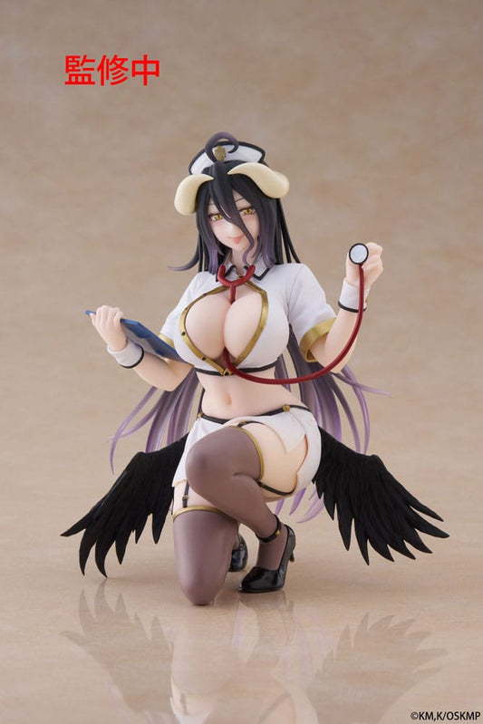 Overlord PVC Statue Desktop Cute Figure Albedo Nurse Ver. Renewal 13 cm      0840342404636