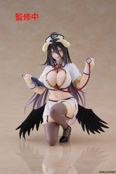 Overlord PVC Statue Desktop Cute Figure Albedo Nurse Ver. Renewal 13 cm 0840342404636