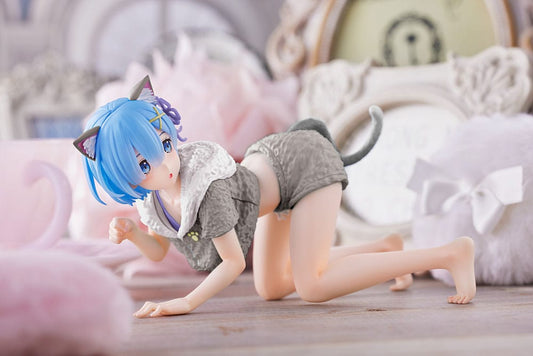 Re:Zero - Starting Life in Another World PVC Statue Rem Cat Roomwear Version Renewal Edition 0840342402311