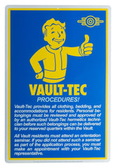 Fallout Metal Sign Procedures 0810116286379