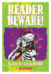 Goosebumps Metal Sign Reader Beware 0810116283569