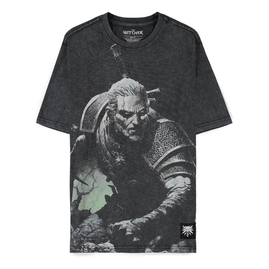 The Witcher Wild Hunt T-Shirt Geralt Washed Size S 8718526414547