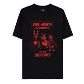 Five Nights at Freddy's T-Shirt Can You Survive Size S 8718526421026