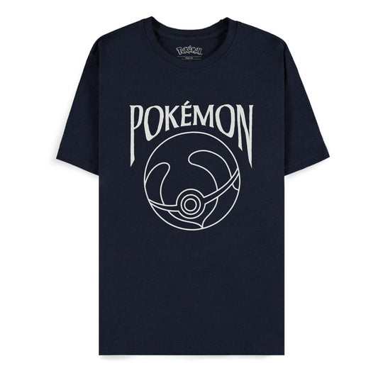 Pokémon T-Shirt Navy Heal Ball Size S 8718526423327