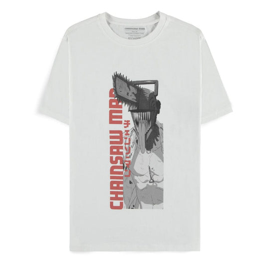Chainsaw Man T-Shirt Chainsaw Man White Size S 8718526418705