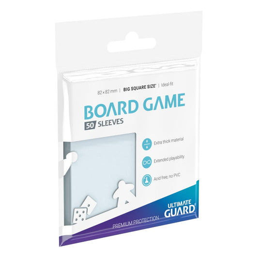 Ultimate Guard Premium Soft Sleeves for Board Game Cards Big Square (50) 4260250075333