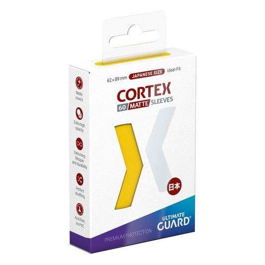 Ultimate Guard Cortex Sleeves Japanese Size Matte Yellow (60) 4056133019095