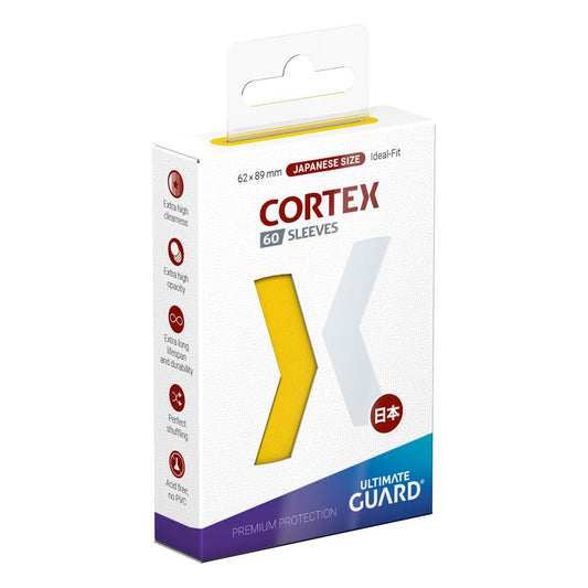 Ultimate Guard Cortex Sleeves Japanese Size Yellow (60) 4056133019392