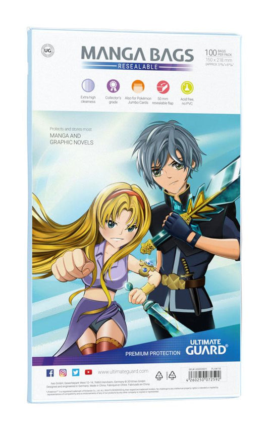 Ultimate Guard Manga Bags Resealable (100) 4260250072592