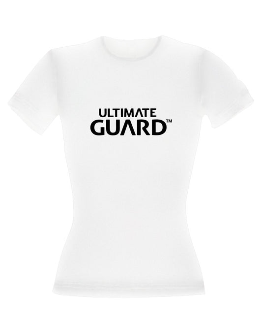 Ultimate Guard Ladies T-Shirt Wordmark White Size XS 4056133001663