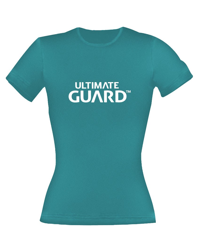 Ultimate Guard Ladies T-Shirt Wordmark Petrol Blue Size S 4056133001731