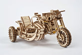 Ugears 3D Wooden Puzzle Scrambler UGR-10 with sidecar 4820184121133