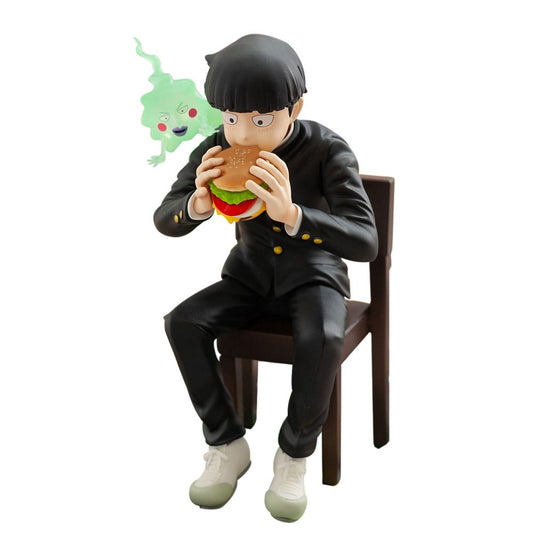 Mob Psycho 100 III x Bunbougu Cafe 2022 PVC Statue Shigeo Kageyama & Ekubo 13 cm     4580689603540