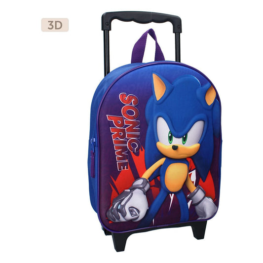 Sonic the Hedgehog Trolley Backpack 3D Sonic Prime Great Escapes 32 cm 8712645314290