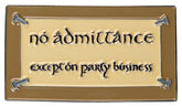Lord of the Rings Magnet No Admittance (Enamel) 7 cm 9420024745205