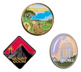 The Lord of the Rings Trilogy Pin Set Hobbiton, Rivendell & Mount Doom 9420024752241