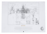 Lord of the Rings Blueprint Art Print The Stable of Edoras 59 x 42 cm 9420024745441