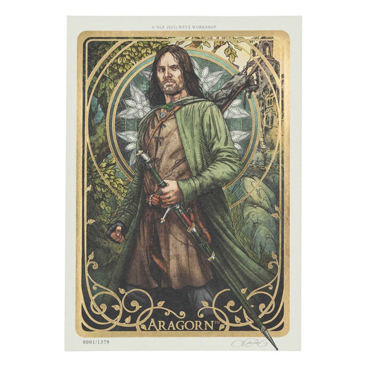Lord of the Rings Art Print Aragorn Art Card 14 x 21 cm Limited Edition 9420024747377