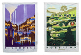 Lord of the Rings Tea Towel 2-Pack Rivendell & Hobbiton 70 cm 9420024727744