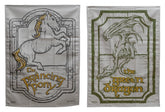 Lord of the Rings Tea Towel 2-Pack Green Dragon & Prancing Pony 69 cm 9420024744345