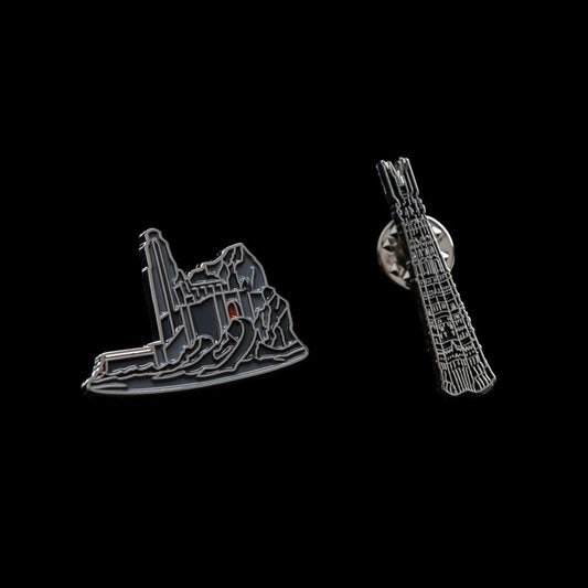 Lord of the Rings Collectors Pins 2-Pack Helm's Deep & Orthanc 9420024729045