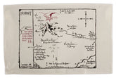 The Hobbit Tea Towel Thorins Map 72 cm 9420024715994