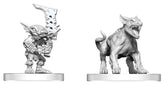 Pathfinder Battles Deep Cuts Unpainted Miniature Goblin Commando & Goblin Dog 13 cm 0634482908662