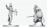 D&D Nolzur's Marvelous Miniatures Mini Figures Drow Elite Warrior & Drow Priestess of Lolth 13 cm 0634482908938