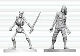 Dungeons & Dragons Nolzur's Marvelous Miniatures Unpainted Miniature Zombie & Skeleton 14 cm 0634482909133