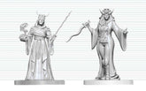 Dungeons & Dragons Nolzur's Marvelous Miniatures Unpainted Miniature Cultist Fanatic & Hierophant 14 cm 0634482909195