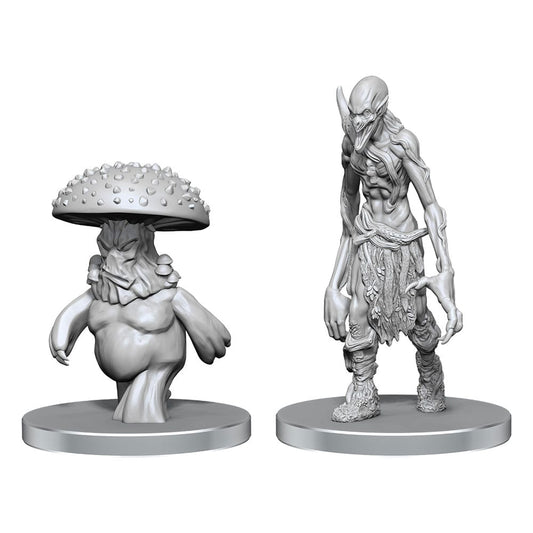 Pathfinder Deep Cuts Unpainted Miniatures Myceloid & Grimstalker 0634482975855
