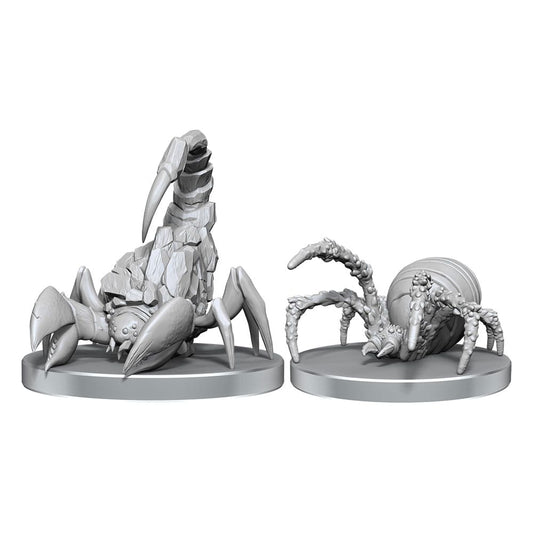 Pathfinder Deep Cuts Unpainted Miniatures Cave Scorpion & Hunting Spider 0634482975886