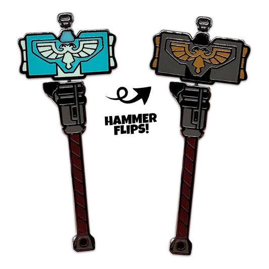 Space Marine 2 Pin Badge Thunder Hammer 5 cm  0810190433805