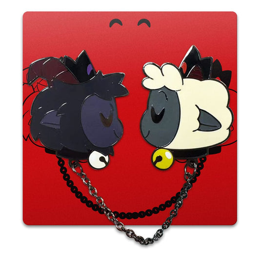 Cult of The Lamb Pin Badge Goat & Lamb 5 cm                    0810163657504