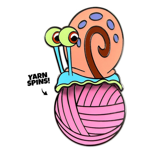SpongeBob SquarePants Pin Badge Gary Yarn Spinning 5 cm 0810140789044
